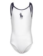 Big Pony -Piece Swimsuit Badedrakt Badetøy White Ralph Lauren Kids