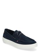Modern Light Hybrid Suede Boat S Båtsko Sko Blue Tommy Hilfiger