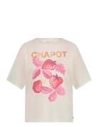 Steve Sketchbook T-Shirt Tops T-shirts & Tops Short-sleeved White Fabi...