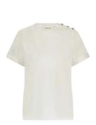 Molly T-Shirt Tops T-shirts & Tops Short-sleeved White Fabienne Chapot