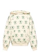 Beaver Kid Hoodie White Flowers Tops Sweat-shirts & Hoodies Hoodies Mu...