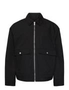 Minimal Zip-Up Jacket Tynn Jakke Black Weekday
