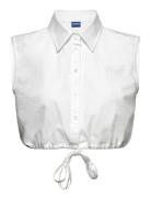 Ejoy_B Tops Crop Tops Sleeveless Crop Tops White HUGO BLUE
