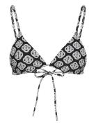 Monogram Print Triangle Top Swimwear Bikinis Bikini Tops Triangle Biki...