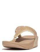 Lulu Crystal Embellished Toe-Post Sandals Flip-flopper Sandaler Beige ...