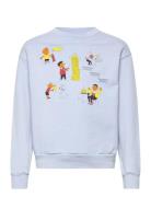 Bear Kid Sweatshirt Soft Blue Tops Sweat-shirts & Hoodies Sweat-shirts...