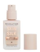 Revolution Makeup Skin Silk Serum Foundation F2 Foundation Sminke Revo...