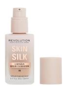 Revolution Makeup Skin Silk Serum Foundation F8 Foundation Sminke Revo...