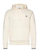 Tipped Hooded Sweatsh Tops Sweat-shirts & Hoodies Hoodies White Fred P...