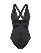 Kyra Shaping Swimsuit Badedrakt Badetøy Black Dorina