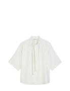 Shirts/Blouses Short Sleeve Tops Blouses Short-sleeved White Marc O'Po...