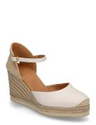 Castilla25Nto Sandal Med Hæl Espadrilles White UNISA