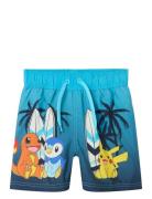 Nmmmccoy Pokemon Long Swimshorts Sky Badeshorts Blue Name It