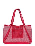 Mesh Shopper Bag Shopper Veske Pink Mango