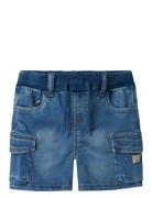 Nmmben Baggy Dnm L Shorts 8610-To Noos Bottoms Shorts Blue Name It