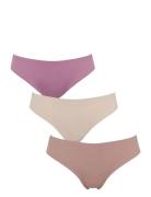 Seamless String W Lace 3-Pack Stringtruse Undertøy Multi/patterned Mis...