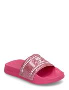 Pool Slide Glitter Jr Sport Summer Shoes Sandals Pink Hummel
