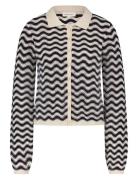 Caro Crochet Cardigan Long Sleeve Tops Knitwear Cardigans Beige Fabien...