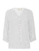 Frmerle Sh 1 Tops Blouses Long-sleeved White Fransa