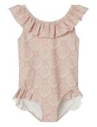 Nmfzelina Swimsuit Badedrakt Badetøy Pink Name It