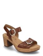 Ankle-Strap Sandal Sandal Med Hæl Brown Gabor