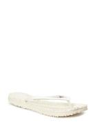 Flip Flop With Glitter Shoes Summer Shoes Sandals Flip Flops Cream Ils...