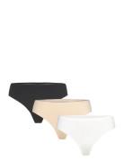 Seamless String W Lace 3-Pack Stringtruse Undertøy Beige Missya