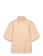 Sinertävä Aita Tops Shirts Short-sleeved Orange Marimekko