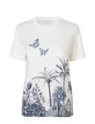 Juliedea Tops T-shirts & Tops Short-sleeved White Dea Kudibal