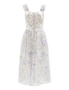 Malea Midi Dress Knelang Kjole White Bardot
