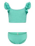 Kogwave Structure Bikini Set Acc Bikini Blue Kids Only
