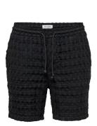 Onstel Braddock Waffle Shorts Bottoms Shorts Casual Black ONLY & SONS