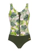 Swimsuit Badedrakt Badetøy Green Damella Of Sweden