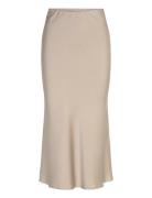 Celene Skirt Skirts Satin Skirts Beige Balmuir