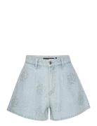 Denim Studs Shorts Bottoms Shorts Denim Shorts Multi/patterned ROTATE ...