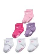 6Q-6Pk Quarter Sock Strømper Non-slip Pink Nike