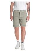 Rbj.981 Short Shorts Tapered Bottoms Shorts Denim Green Replay