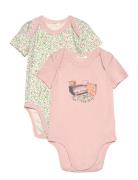 2 Bodysuit Bodies Short-sleeved Multi/patterned United Colors Of Benet...