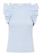 Odakb Tank Tops T-shirts & Tops Short-sleeved Blue Karen By Simonsen