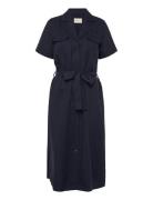 Reg Pocket Dress Knelang Kjole Navy GANT