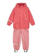 Rainwear Set - Aop Outerwear Rainwear Rainwear Sets Pink CeLaVi