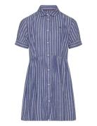 Striped Dress Ss Dresses & Skirts Dresses Casual Dresses Short-sleeved...