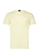 Custom Slim Mineral-Dyed Pocket T-Shirt Tops T-shirts Short-sleeved Ye...