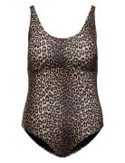 Careliza Swimsuit Badedrakt Badetøy Beige ONLY Carmakoma