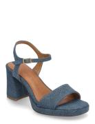 Women Sandals Sandal Med Hæl Blue Tamaris