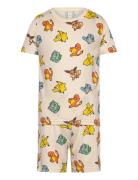 Pyjama Tee Shorts Pokemon Pyjamas Sett Beige Lindex