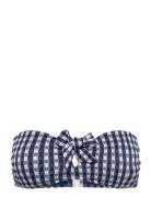 Bella Bandeau Bra Swimwear Bikinis Bikini Tops Bandeau Bikinitops Navy...