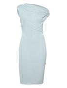 Stretch Jersey Off-The-Shoulder Dress Dresses Evening Dresses Blue Lau...