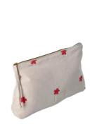 Daisy Nola Makeup Bag 23X5X15 Cm Sand/Red Toalettveske Beige Juna