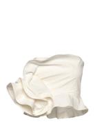 Maxi Ruffle Top Tops Blouses Sleeveless White Mango